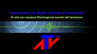 terremoto chile AUDIO en vivo RADIO 27 Feb 2010 88 righter Chile earthquake 2010 caught on audio [upl. by Foss982]