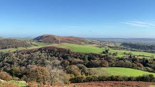 The vista from Titterstone Clee Hill to All Stretton from Ragleth Hill Church Stretton Shropshire [upl. by Tu]