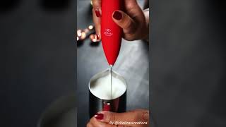 How To Froth Milk At Home shorts [upl. by Aillicsirp369]