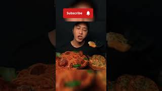 ASMR SPAGHETTI And Meatballs asmr eating asmrsounds eatingsounds eattingsounds food mukbang [upl. by Ahsaetan]