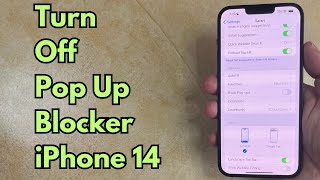 How to Turn Off Pop Up Blocker on iPhone 14  Step by Step [upl. by Annemarie]