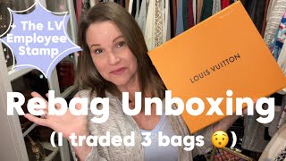 Rebag Louis Vuitton Stardust Speedy Unboxing  I Traded 3 Luxury Bags For 1 [upl. by Ahtram]