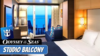 Odyssey of the Seas  Solo Oceanview Balcony  Full Walkthrough Tour amp Review 4K [upl. by Anim863]