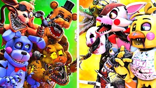 SFM FNaF Top 10 BEST FNaF vs Fight Animations [upl. by Markson]