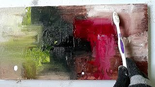 Mastering Texture Art Textured Acrylic Painting using Toothbrush [upl. by Aititel]