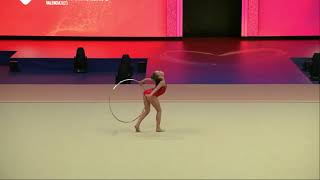 Stiliana Nikolova BUL Hoop Qualification 40th FIG Rhythmic Gymnastics World Championships 2023 [upl. by Noryk732]