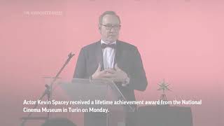 Kevin Spacey gets achievement award in Italy [upl. by Dominik]