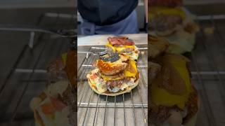 Caviar and foie gras burger 🍔😋 help subscribe shorts satisfying burger [upl. by Reve]