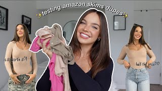 BEST SKIMS DUPES  Amazon Pumiey Bodysuit Haul [upl. by Weir]