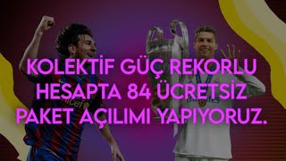 PES MOBİL 2025 GELDİ 😍TOPLAM DA 84 ücretsiz top açtık kasayı fulledik 🤯😱size kaç tane EPİC çıktı 🤔 [upl. by Inig853]