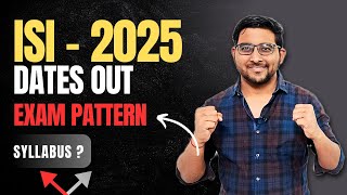 ISI 2025 Exam Dates out  Syllabus  Exam pattern  Placement  0 Fees College  Jee Mains 2025 News [upl. by Brasca93]