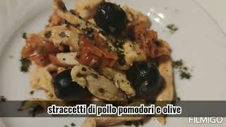 STRACCETTI DI POLLO CON POMODORINI E OLIVE [upl. by Lu11]