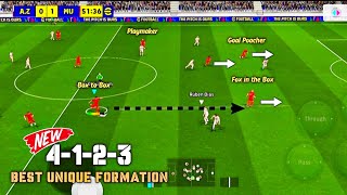 4123 Best Unique Formation for Quick Counter Attack  efootball 2025 Mobile [upl. by Darice136]