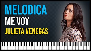 Como tocar Me voy  Julieta Venegas  MELODICA  TUTORIAL  NOTAS [upl. by Kind]