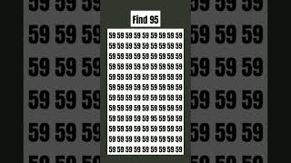 Mind test Find tha 95 mathsgame shorts viralvideos trending [upl. by Aicrag]