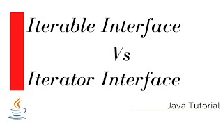 Iterable vs Iterator interface in Java  Java Beginners Tutorial [upl. by Sanoj]