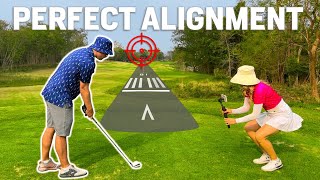 How to Aim a Golf Club  Aiming the Club Face for Perfect Shots [upl. by Ardnatal]