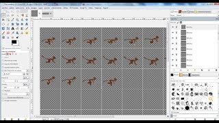 Tutorial crear sprite a medida para videojuegos con Gimp [upl. by Arramat]