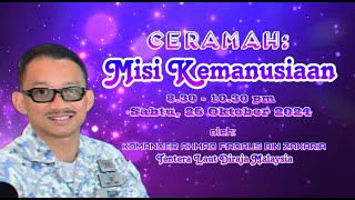 PKBU24 Ceramah Misi Kemanusiaan  26 Oktober 2024  MRSM Transkrian [upl. by Marquis672]