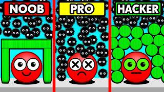 NOOB vs PRO vs HACKER HIDE BALL [upl. by Nannoc]