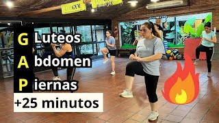 CLASE DE GAP GLUTEOS ABDOMEN Y PIERNAS EN CASA  25 MINUTOS [upl. by Anivla]