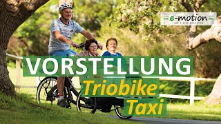 Triobike Taxi  Ein Lasten eBike für den Personentransport [upl. by Essy]