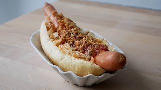 Hot Dogs mit Krautsalat amp Sweet Relish  Coleslaw Hot Dogs with Sweet Relish  ENG SUBS [upl. by Cirdahc]