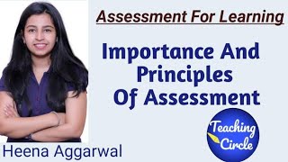 Importance amp Principles Of Assessment  BED  Assessment For Learning  By Heena [upl. by Piotr]