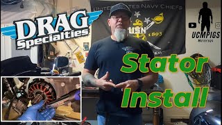 Harley Davidson Stator Install2016 103 Twin Cam FLHTCU harleydavidson dragspecialties [upl. by Tarrel]