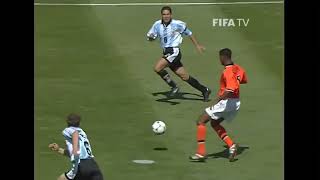 Best Assist Ever Bergkamp to Kluivert [upl. by Shuler605]