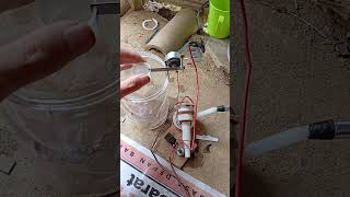 Automatic switch of water pump dinamo diy experiment projectshorts [upl. by Ecyrb]