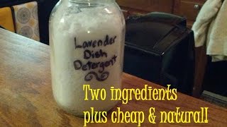 Two Ingredient Dishwasher Soap Cheap and All Natural [upl. by Einnek]