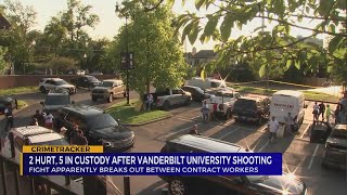 2 injured 5 in custody after shooting reported at Vanderbilt dorm building [upl. by Henleigh]