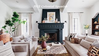 Celebrity Los Feliz 1932 Colonial Spanish Home in Los Angeles House Tour [upl. by Aohk]