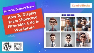 how to display team showcase filterable grid in wordpress [upl. by Callie]