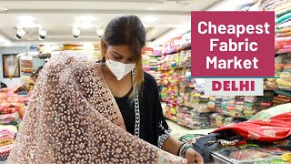 Cheapest Market For Designer Fabrics  GandhiNagar Market  Delhi Shopping  DesiGirl Traveller Vlog [upl. by Idnym]