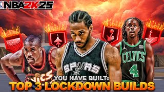 THE NEW TOP 3 BESTGREATEST LOCKDOWN BUILDS IN NBA 2k25  BEST LOCKDOWN BUILDS IN 2k [upl. by Tirza]