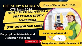 TNPSC CTS Examination ITI Level 202Syllabus AnalysisSurveyor exam 2025Draughtsman civil exam 2025 [upl. by Asyal443]