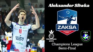 Aleksander Śliwka  Champions League SemiFinal 2021  Zaksa vs ZenitKazan  All Attacks [upl. by Swanhildas]