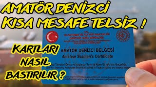 Amatör Denizci Belgesi ve Kısa Mesafe Telsiz Operatörü Belgesi Nasıl Bastırılır [upl. by Huesman]