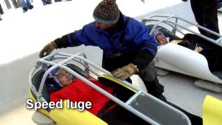 Bobsleigh  Piste olympique  la Plagne France [upl. by Hathaway253]