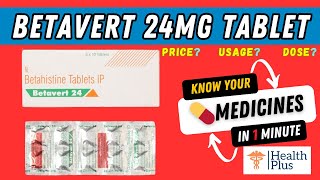 Betavert 24 Tablet  Betahistine 24mg Betavert 🤔 [upl. by Amalburga109]