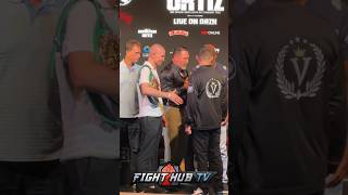 Vergil Ortiz REFUSES to shake Bohachuk’s hand after tense face off [upl. by Byrd]