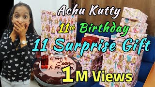 1millionsviews Pre Birthday Celebration 🎂 11 Surprise GiftAkshaya 🥰Kannan❤️bhagavathy [upl. by Laehcym]