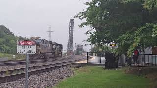 Westbound NS Light Power heads to Portlock Yard [upl. by Aicala345]