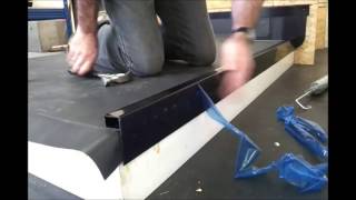 How to Fit a Flat Roof Kerb Edge Finish [upl. by Merkley276]