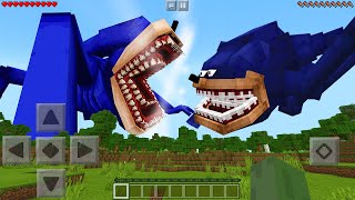 I Found NEW SHIN SONIC vs OLD SHIN SONIC in Minecraft Pocket Edition [upl. by Aronson]