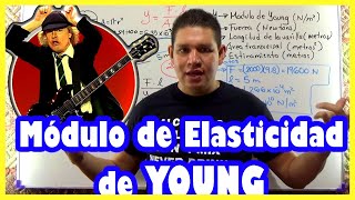 🤘 MÓDULO de ELASTICIDAD de YOUNG EXPLICADO DESDE CERO EJERCICIO RESUELTO 🤘 [upl. by Brunhilde]