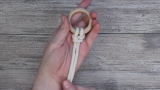 How to Tie a Cats Paw Knot to a Ring [upl. by Zane]