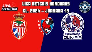 🔴EN VIVO  CD Real Sociedad vs CD Olimpia  Liga Betcris Honduras Jornada 13 [upl. by Ybrad]